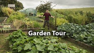 Late July Tour of our 100% Organic Kitchen Garden (Only Feed is Compost)