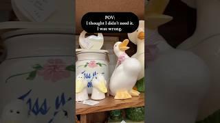 POV: I left the goose decor behind… and I’ve thought about it every day since