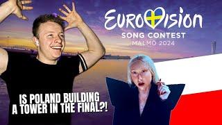 FIRST REACTION TO POLAND EUROVISION 2024 (Luna - The Tower)