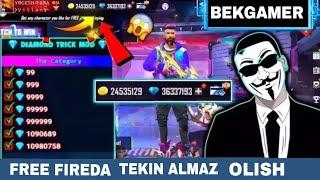 FREE FIREDA TEKIN ALMAZ OLISHUZBEK TILIDA️