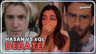 Hasanabi Debates XQC on Racism & LGBTQ issues | Denims Reacts