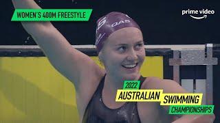 New World Record | Women's 400m Freestyle Ariarne Titmus | 2022 Australian Swimming Championships