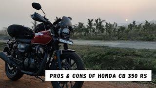 Pros and Cons of Honda CB 350 RS