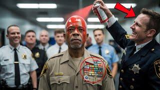 Racist Cop Sprays Paint on Elderly Black Veteran’s Head — Seconds Later, His Son Shocks Everyone
