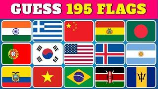 Guess All the 195 Flags of the World   | Guess the Country Flag Quiz 2024