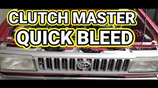 HOW TO BLEED NEWLY INSTALLED CLUTCH MASTER EASILY