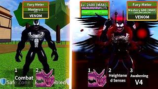 Level 1 to Max Level as Venom in Blox Fruits | Full Ghoul V4