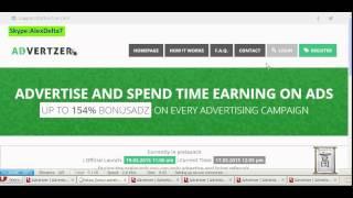 Advertzer-Полный Обзор.Как заработать.Регистрация.Личный кабинет