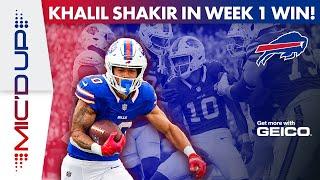 Khalil Shakir Mic'd Up In Season Opening WIN Over Cardinals! | Buffalo Bills