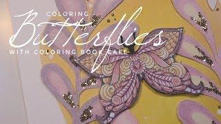 Coloring Butterflies with Coloring Book Cafe! - A PencilStash Coloring Tutorial