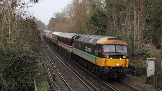 LSL class 47 47712 passes st cross working 5Z47 to Eastleigh works 8/12/23