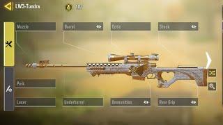 LW3 Tundra Perfect Gunsmith makes it the Best Sniper for Search and Destroy in COD Mobile