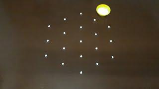 Diwali special star kolam 2022||5*3dots simple rangoli design|| lighting rangoli|| diwali design