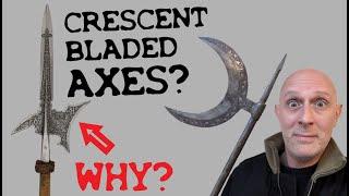 Why do some AXES have CRESCENT BLADES?