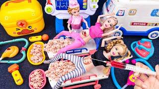 18 Minutes Satisfying with Disney Princess Pregnant Women Doctor Toys, Barbie First Aid Kit ASMR #11