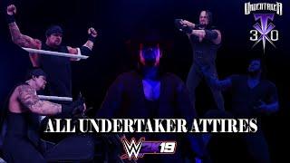 WWE 2K19 ALL UNDERTAKER ATTIRES 1990-2020