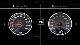 BMW M2 2016 VS BMW M4 2015 / 0-210 KMH