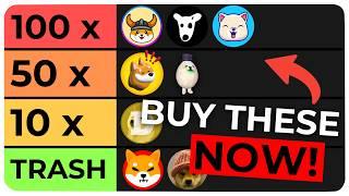 I Ranked EVERY Dog Crypto Meme Coin from Worst to Best! - Memecoin Tierlist