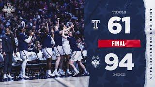 UConn Women's Basketball Highlights v. Temple 03/07/2020 (AAC Tournament Quarterfinals)