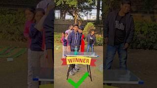 Flip Bottle Winner  #challenge #games #fun #entertainment