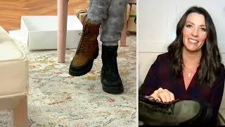 Miz Mooz Leather Lace-Up Boots - Dragon on QVC