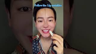 You must follow the wrinkle lines  of your lips #kbeauty #skincare #lipstick #lipbalm #mouthcare