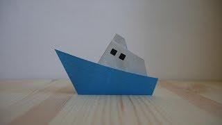 Origami. How to make a boat out of paper (video lesson)