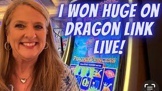 I Won HUGE on Dragon Link #slot #casino #jackpot