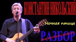 Константин Никольский Ночная птица разбор / на гитаре / бой / аккорды