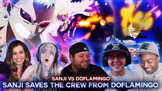 Sanji Saves The Crew From Doflamingo ! Reaction Mashup
