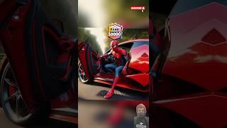 Spiderman, Venom and Captain America in a Supercar Challenge#marvel #spiderman #brawlstars