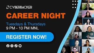 Cyberbacker's Career Night: Job Opportunity Every Tuesdays and Thursdays