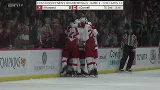 Highlights: Cornell Men's Ice Hockey vs Harvard - Quarterfinals Game 2 - 3/16/2024