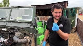 SERIES III STRIP-DOWN – DAY 1 – LAND ROVER SERIES III GALVANISED CHASSIS SWAP AND UPGRADES – LRM