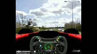 3D f1 driving to london