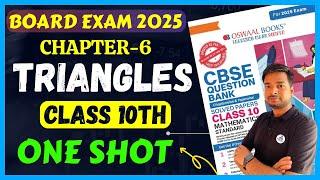 Oswaal Question Bank Class 10 Maths Chapter 6 Triangles in ONE SHOT For Board Exam 2025 | TRIANGLES