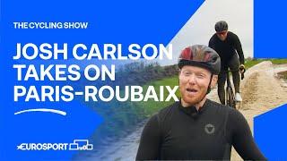 Three-time Australian National Mountain Bike Champion Josh Carlson vs the cobbles of Paris-Roubaix 