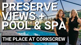 Estero Home for Sale in The Place at Corkscrew | 4 Beds + Den | 3 Baths | Pool & Spa | 3-Car Garage