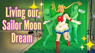 We made a fun Sailor Moon video (FT green screen)