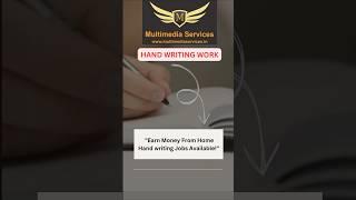 Multimedia institute hand writing work@8333014995#multimediaservices