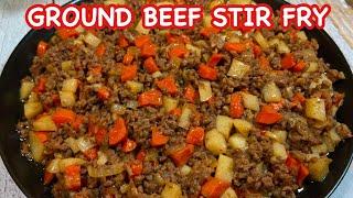 GROUND BEEF STIR FRY in OYSTER SAUCE | Beef Giniling in OSYTER SAUCE | Pinoy Simple Cooking