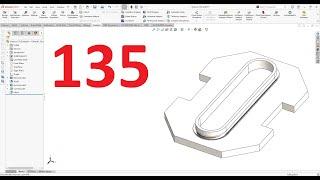 تمارين علي سوليدووركس 2024 || تمرين رقم 135- Solidworks Exercise 135