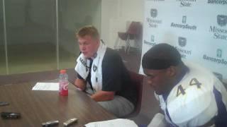 UNI Quarterback Pat Grace - Postgame vs. Missouri State