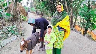 শীতকালে শীতের পিঠার দাওয়াত খেতে বোন দুলাভাই আমাদের বাড়িতে