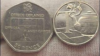 Offside Rule Explained 50p vs Tea 10p coin - 8 COINS BUT ONLY 1 WINNER