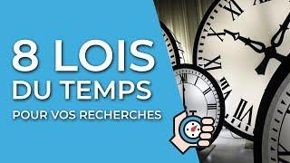 8 lois du temps pour être plus efficace/productif et réussir vos recherches