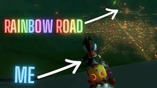 I Climbed to the HIGHEST Point in N64 RAINBOW ROAD! (Mario Kart 8 Deluxe)