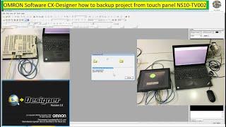 CX-Designer backup project from OMRON touch screen model NS10 -TV00B- V2