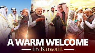 PM Modi receives grand welcome in Kuwait