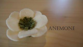 How to make felt flowers - Anemone  (easy!)